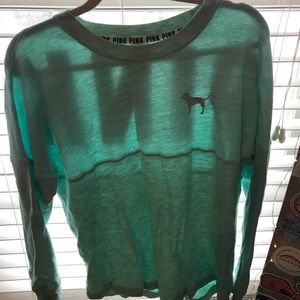 vs pink loose fitting long sleeve